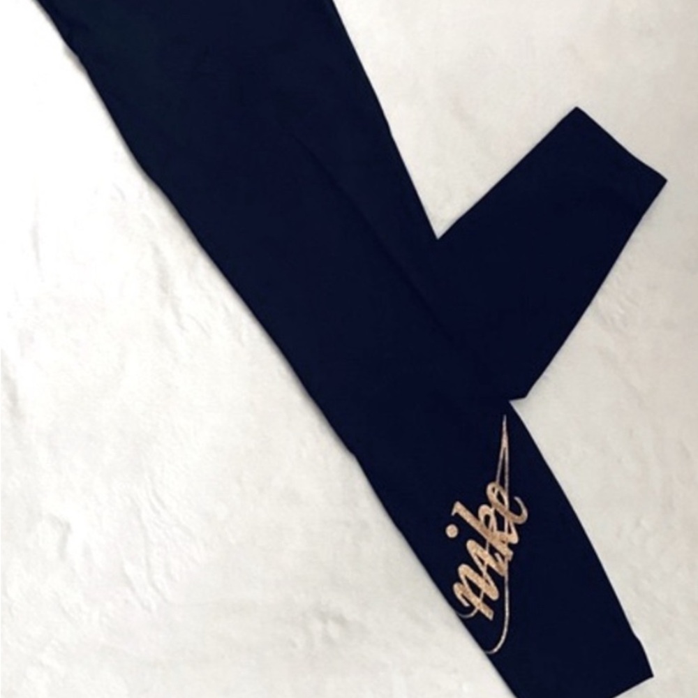 Nike gold glitter logo leggings!